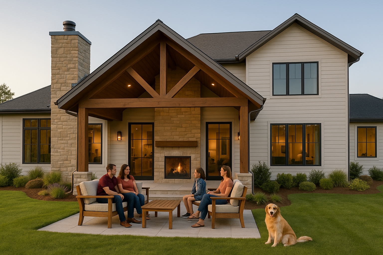High Performance Home - Patio Fire